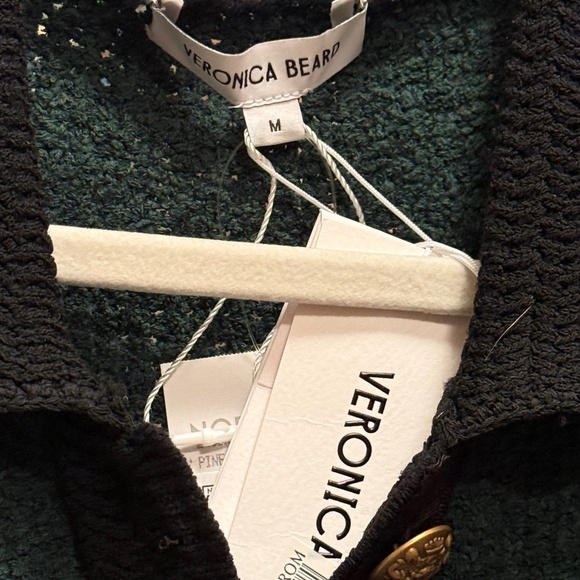 Veronica Beard Marie Houndstooth Knit Cardigan NWT - Picture 5 of 6